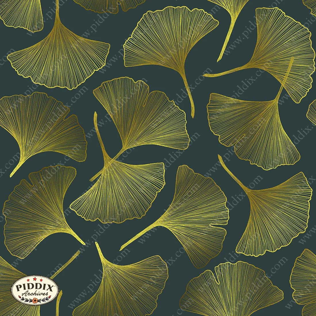 PDXC23648 -- Ginko Leaves Pattern