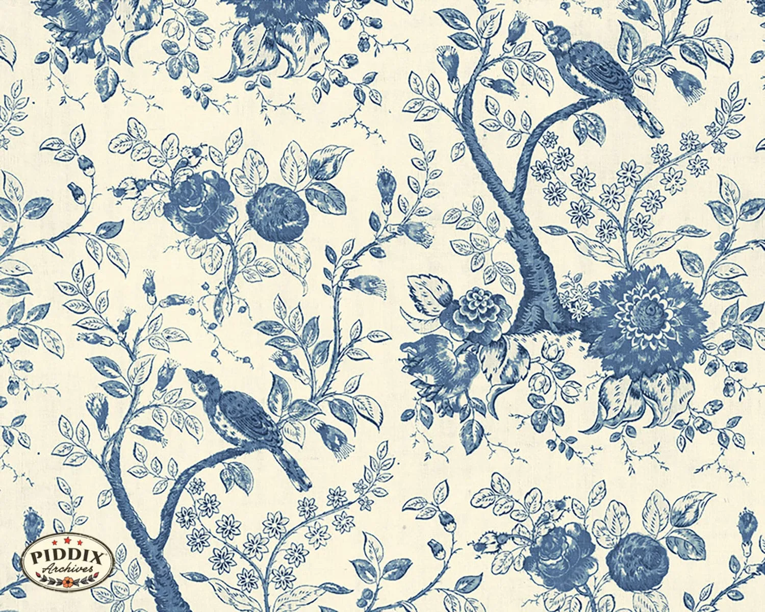 PDXC23968 -- Toile Flowers and Birds