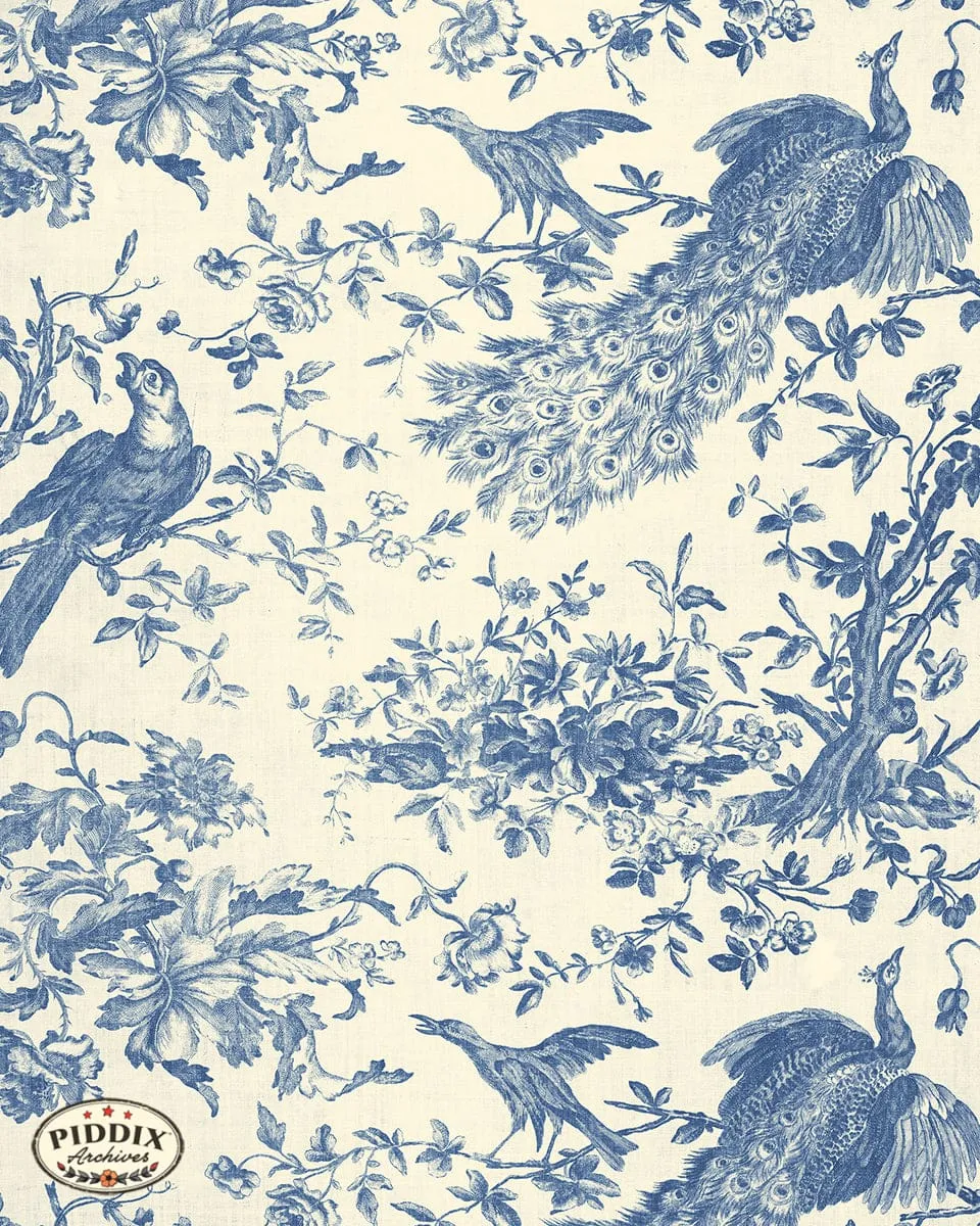 PDXC23978a -- Toile Birds and Flowers