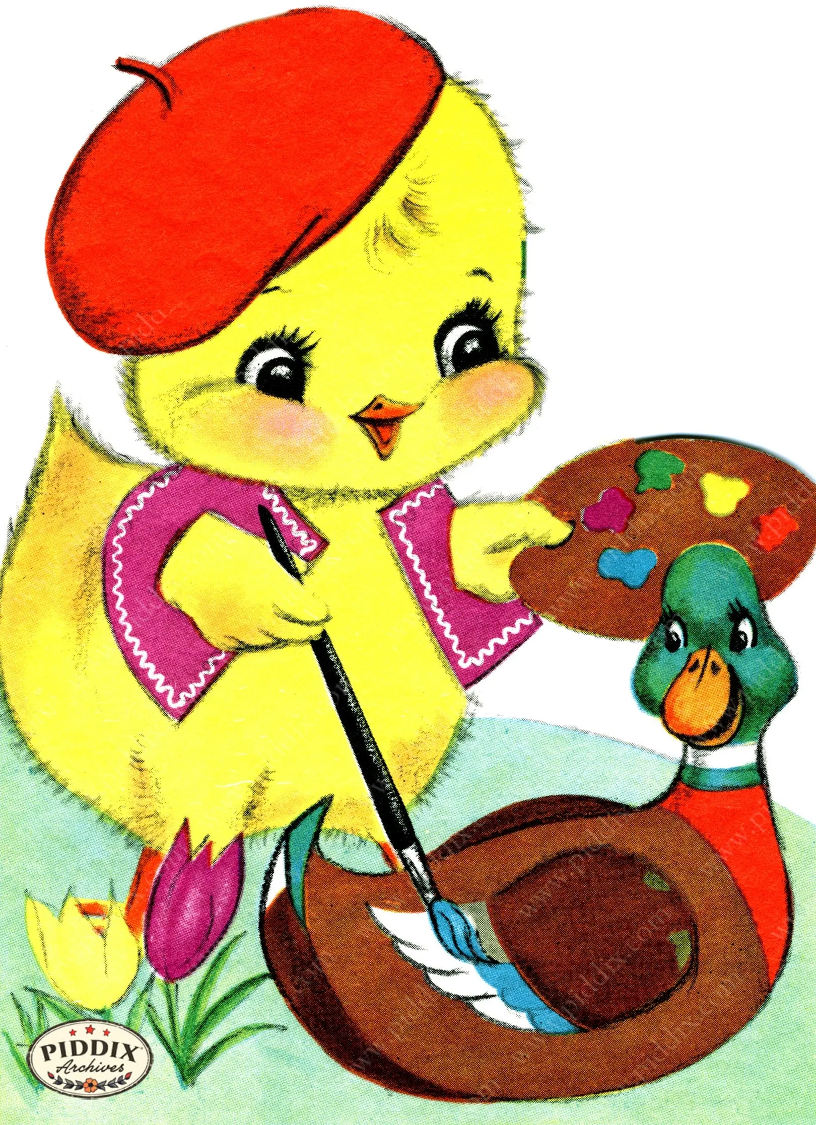 PDXC24204a -- Duckling Painting Duck