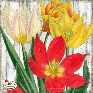 PDXC3832c -- Flowers on Distressed Wood