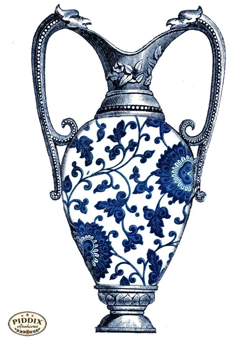 PDXC6342b -- Chinoiserie Vases