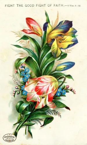 PDXC7725 -- Flower Cards Tulip Bouquet