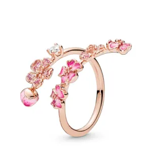 Peach Blossom Flower Branch Ring