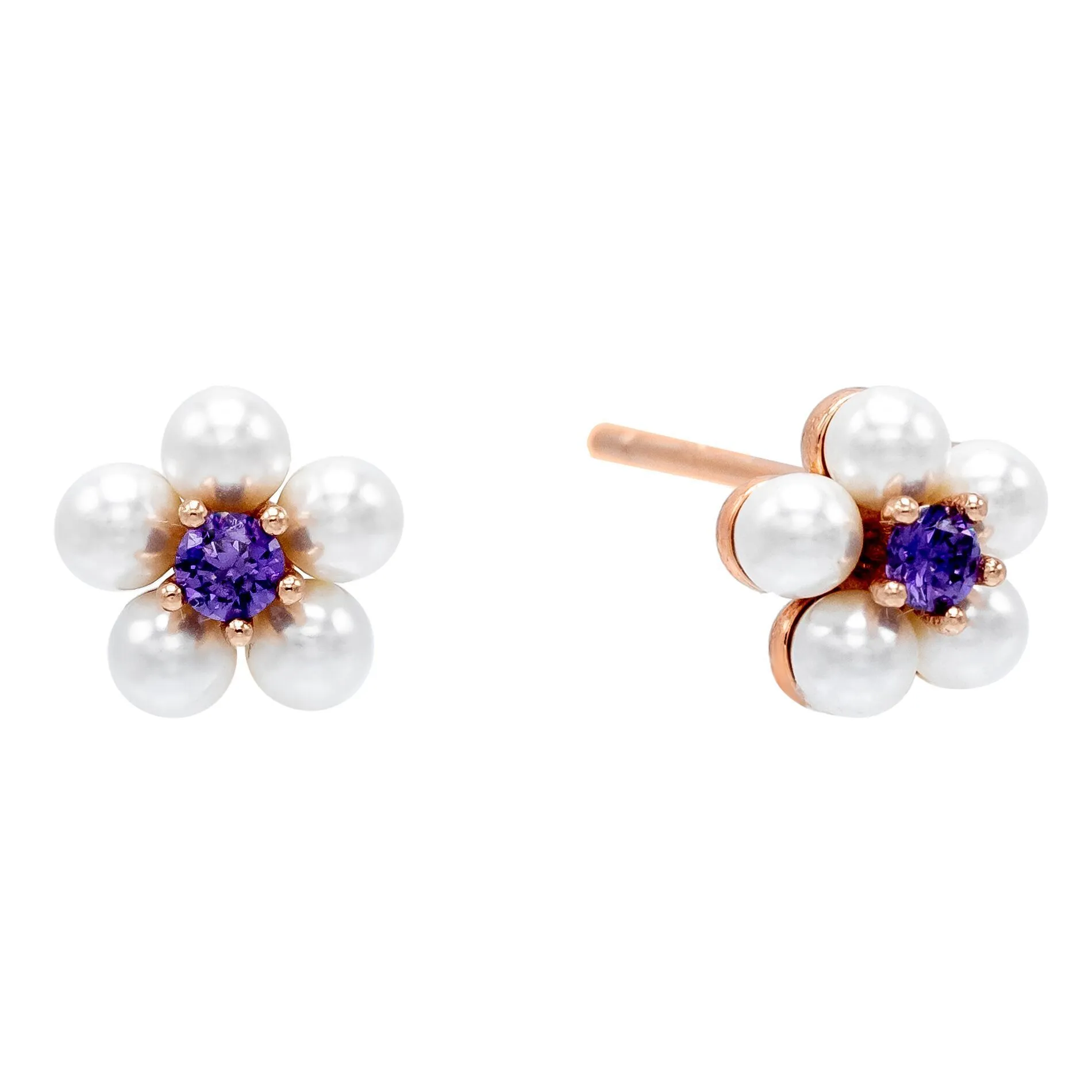 Pearl Flower Stud Earring