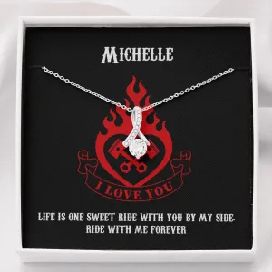 Personalized Ride With Me Forever Alluring Beauty Necklace