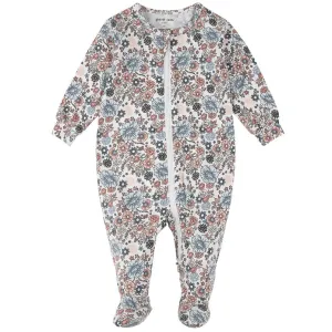 Petit Lem Baby Girls Vintage Flowers Sleeper
