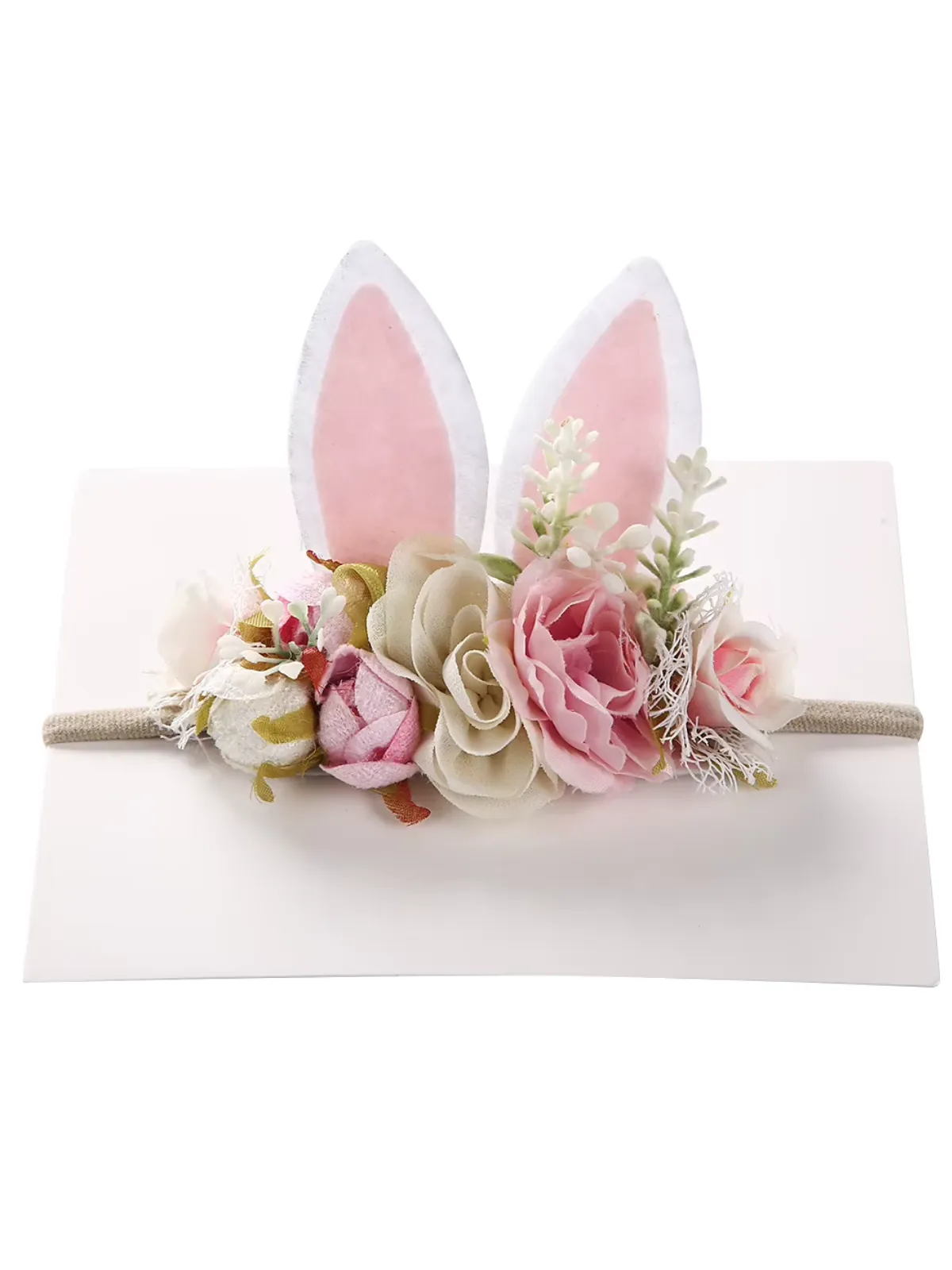 Precious Love Bunny Ear Floral Headband