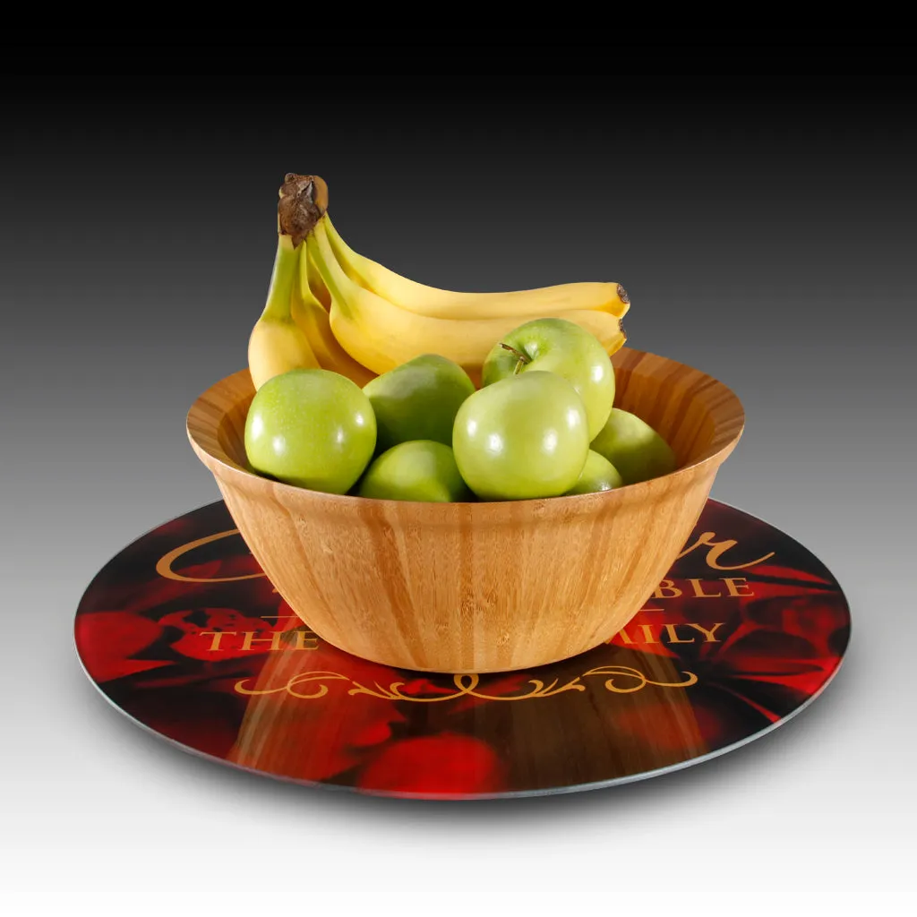 Primary <br>Glass Table Spinner 17.75"