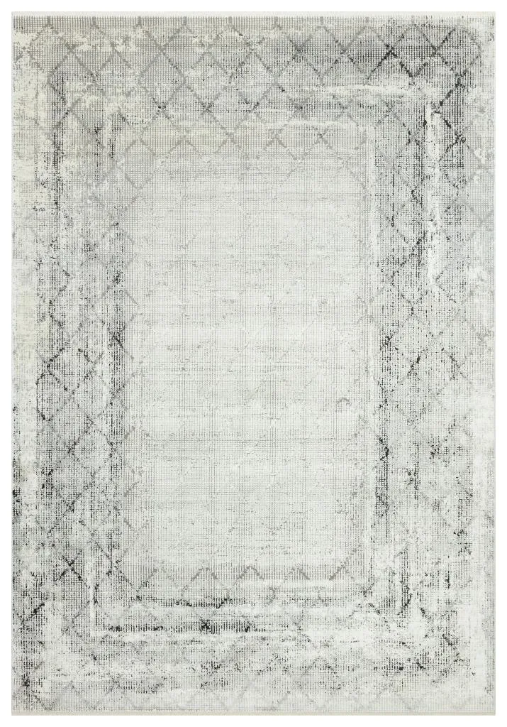 Queen Cream Bamboo Woven Modern Living Room Rug 8107