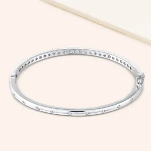 "My Every Day" 1.6CTW Hinged Bangle Bracelet