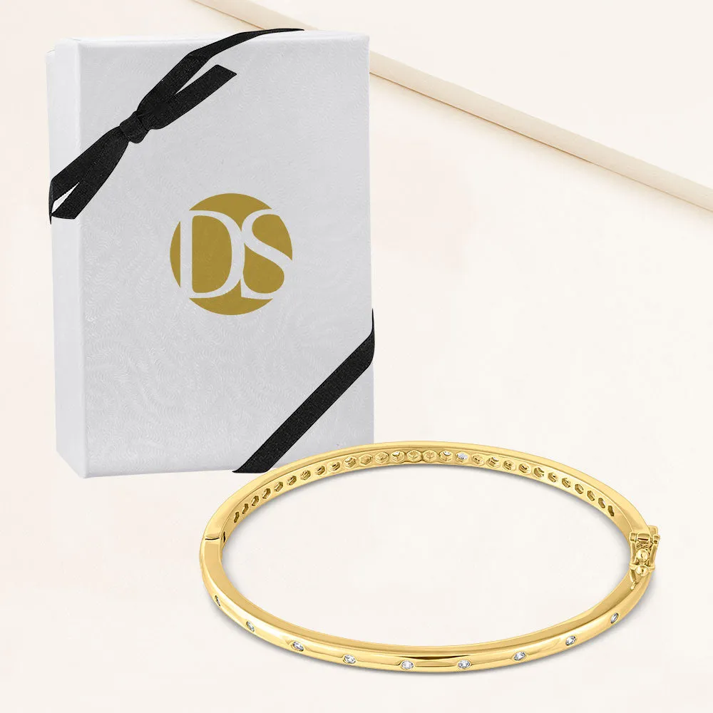 "My Every Day" 1.6CTW Hinged Bangle Bracelet