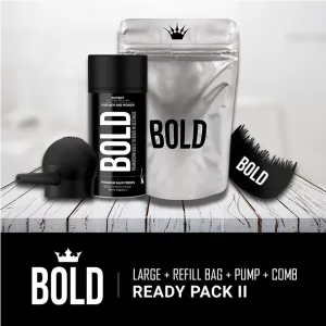Ready Pack II - Large Bottle   Refill Bag   Applicator Pump   Hairline Comb (Save 27%)