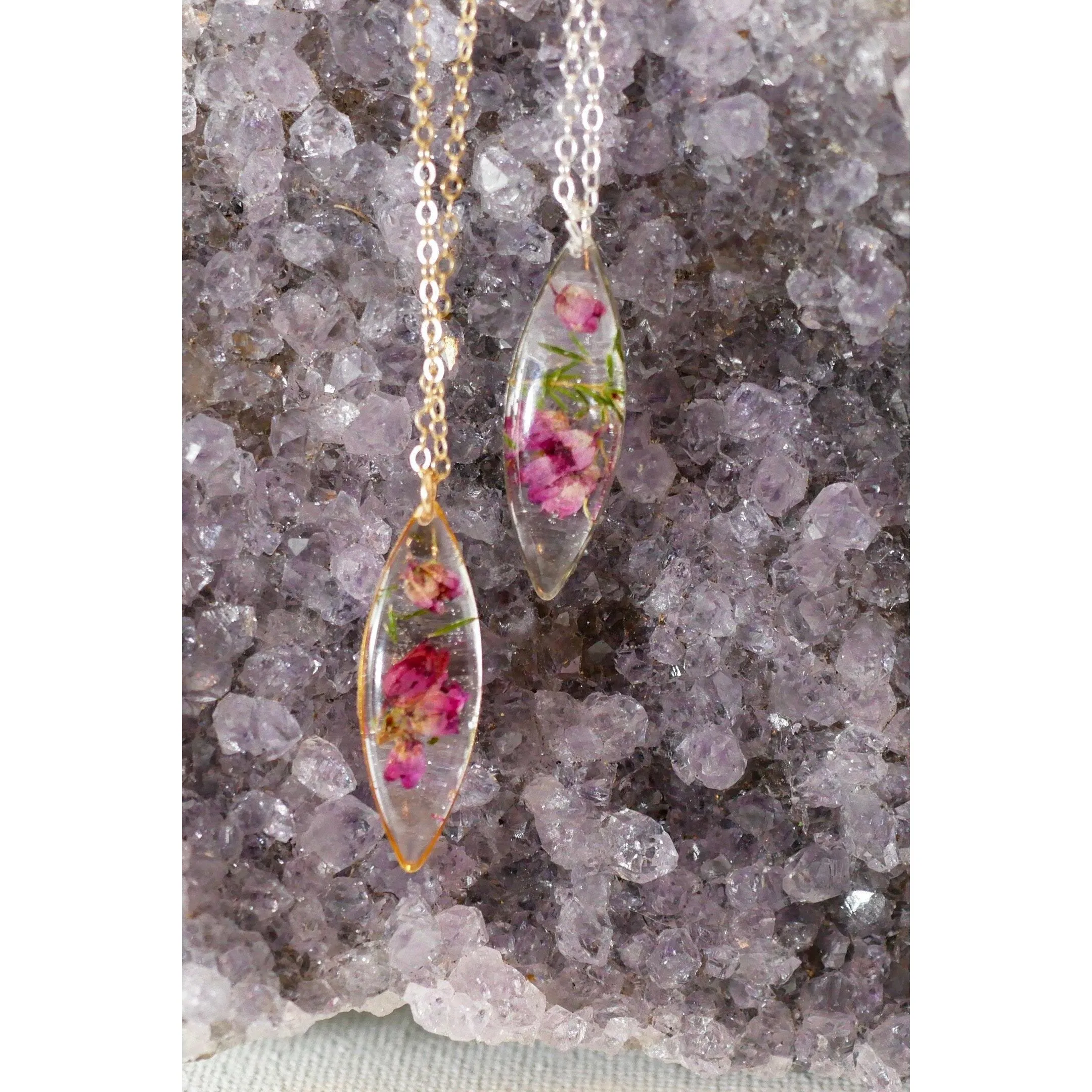 Real Heather Marquise Necklace