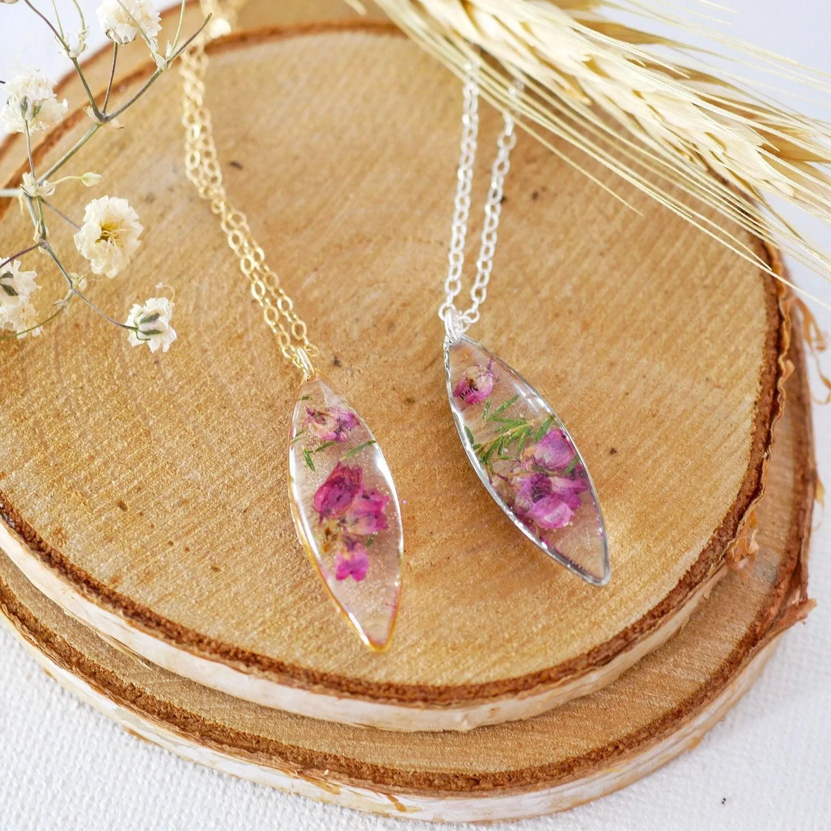 Real Heather Marquise Necklace