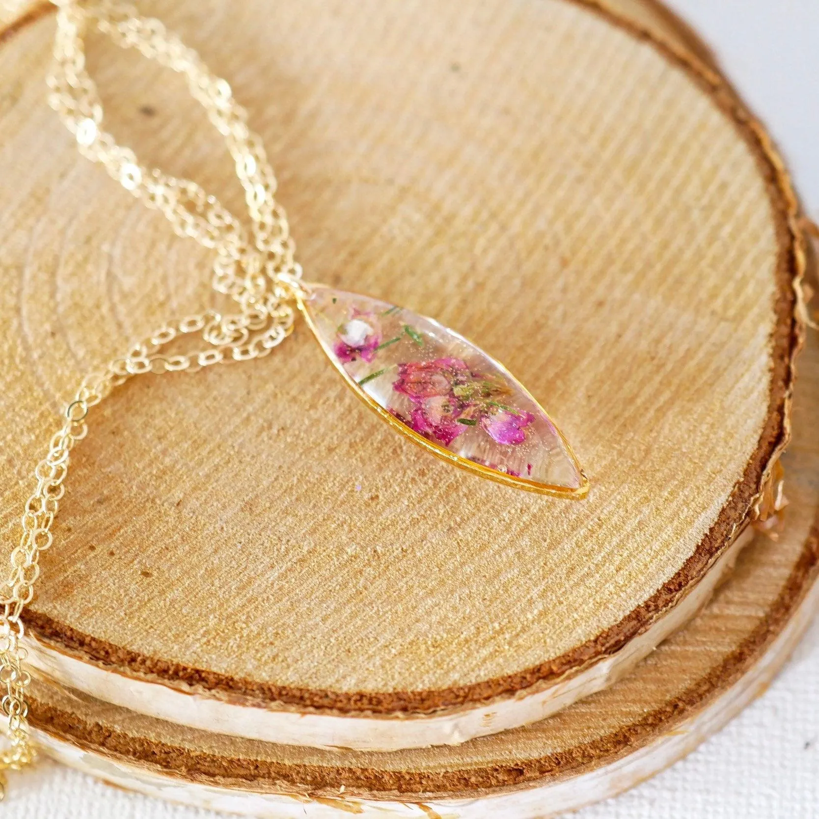 Real Heather Marquise Necklace