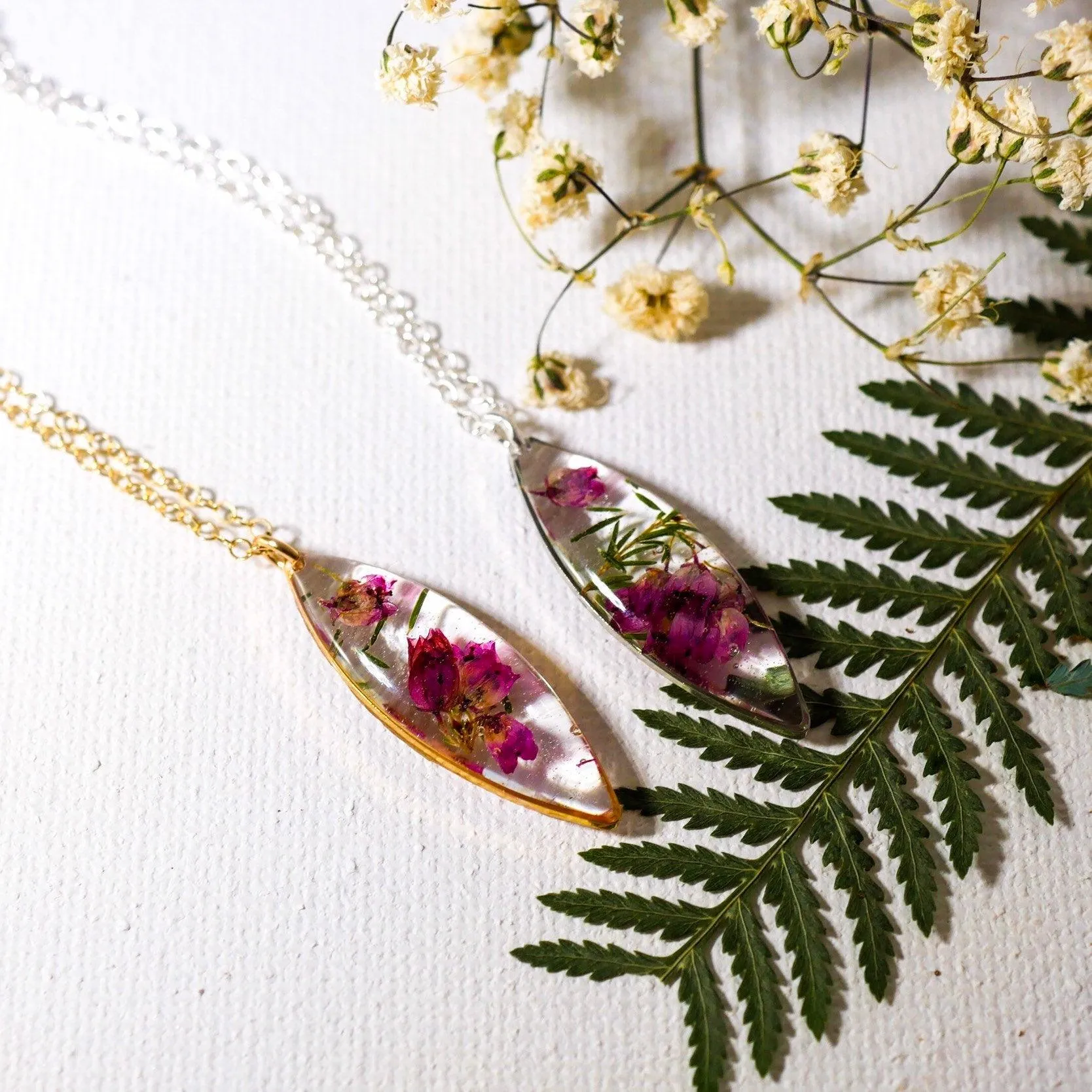 Real Heather Marquise Necklace