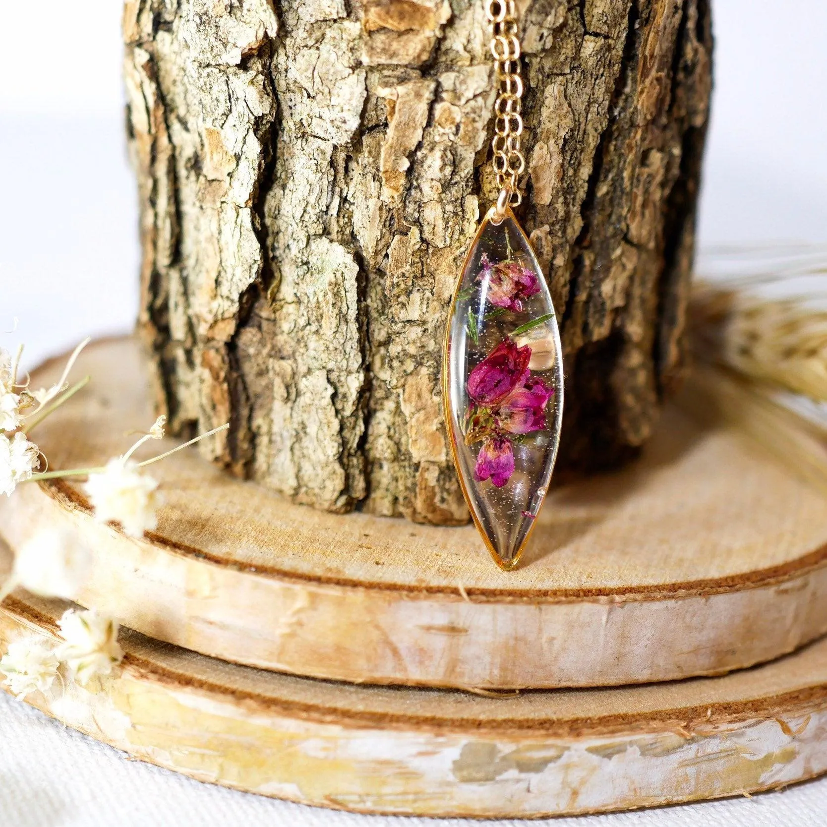 Real Heather Marquise Necklace