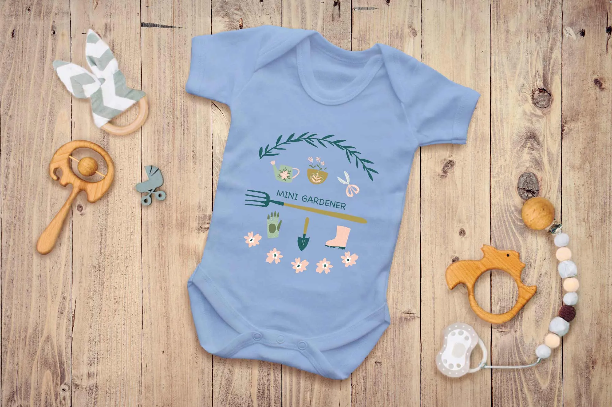 Reality Glitch Mini Gardener Kids Babygrow