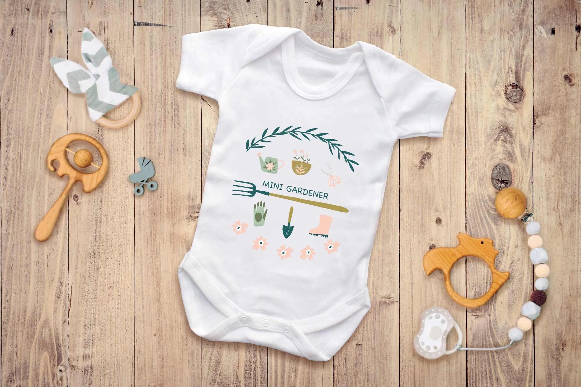 Reality Glitch Mini Gardener Kids Babygrow