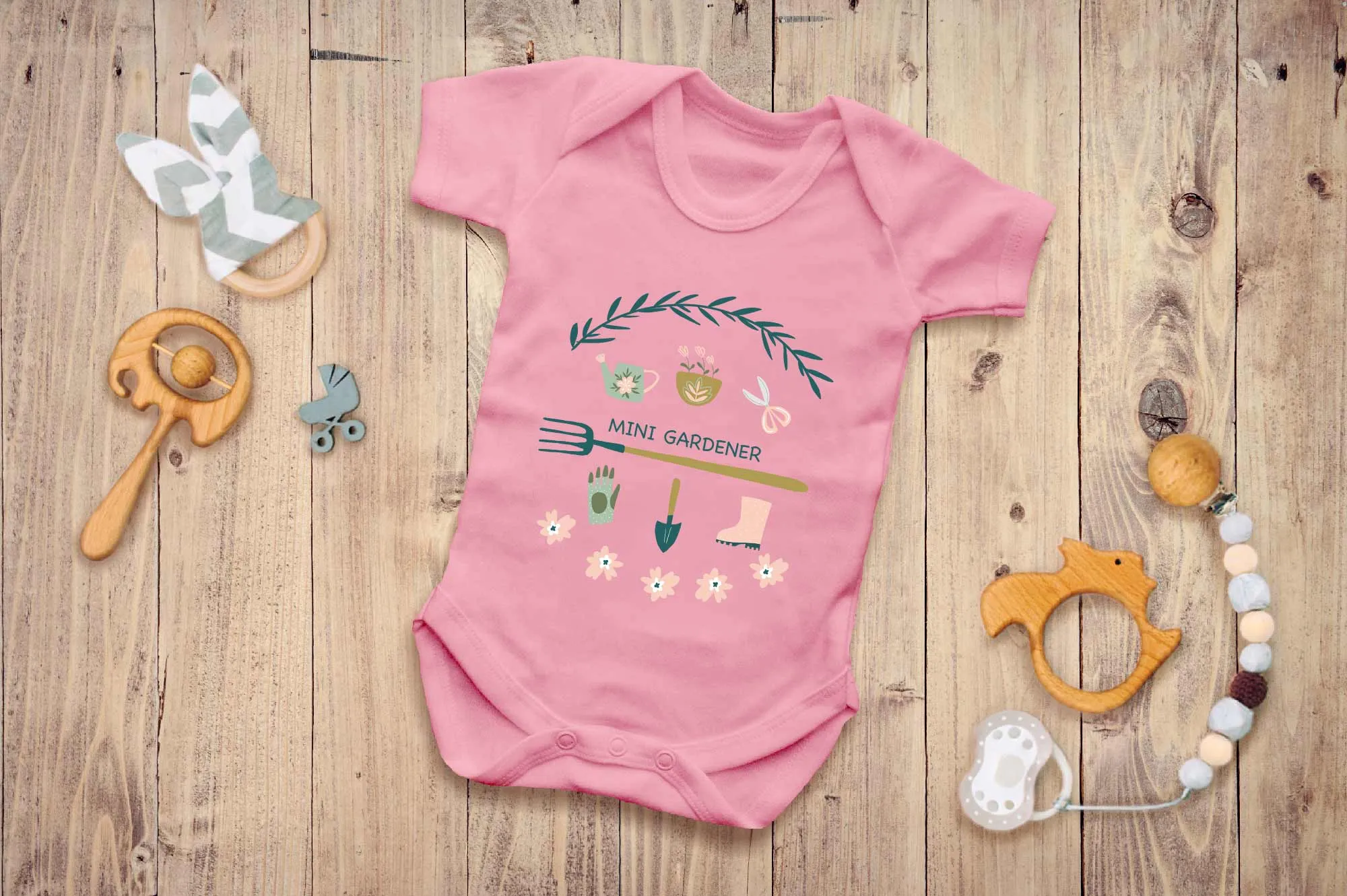 Reality Glitch Mini Gardener Kids Babygrow