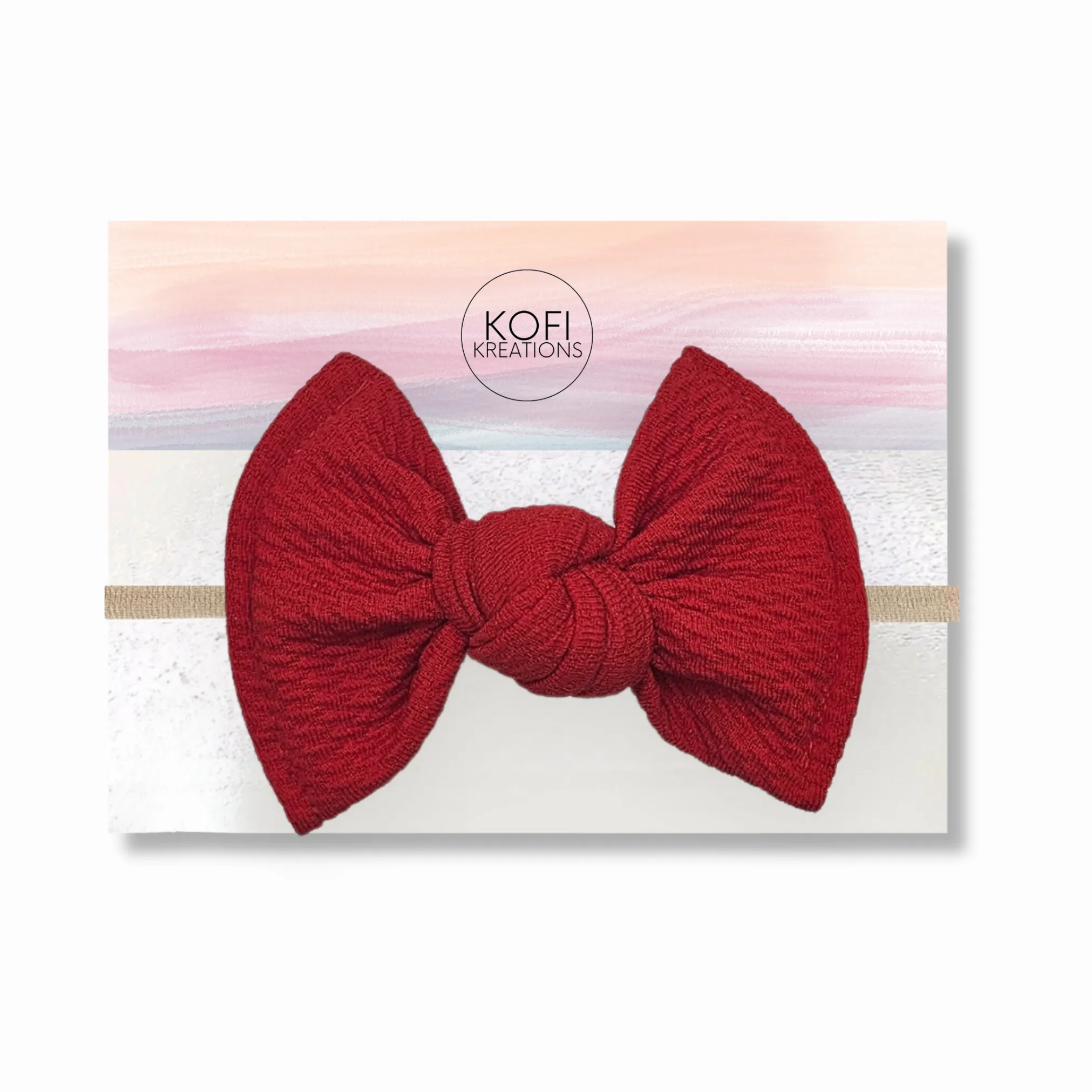 Red Knot Hair Bows