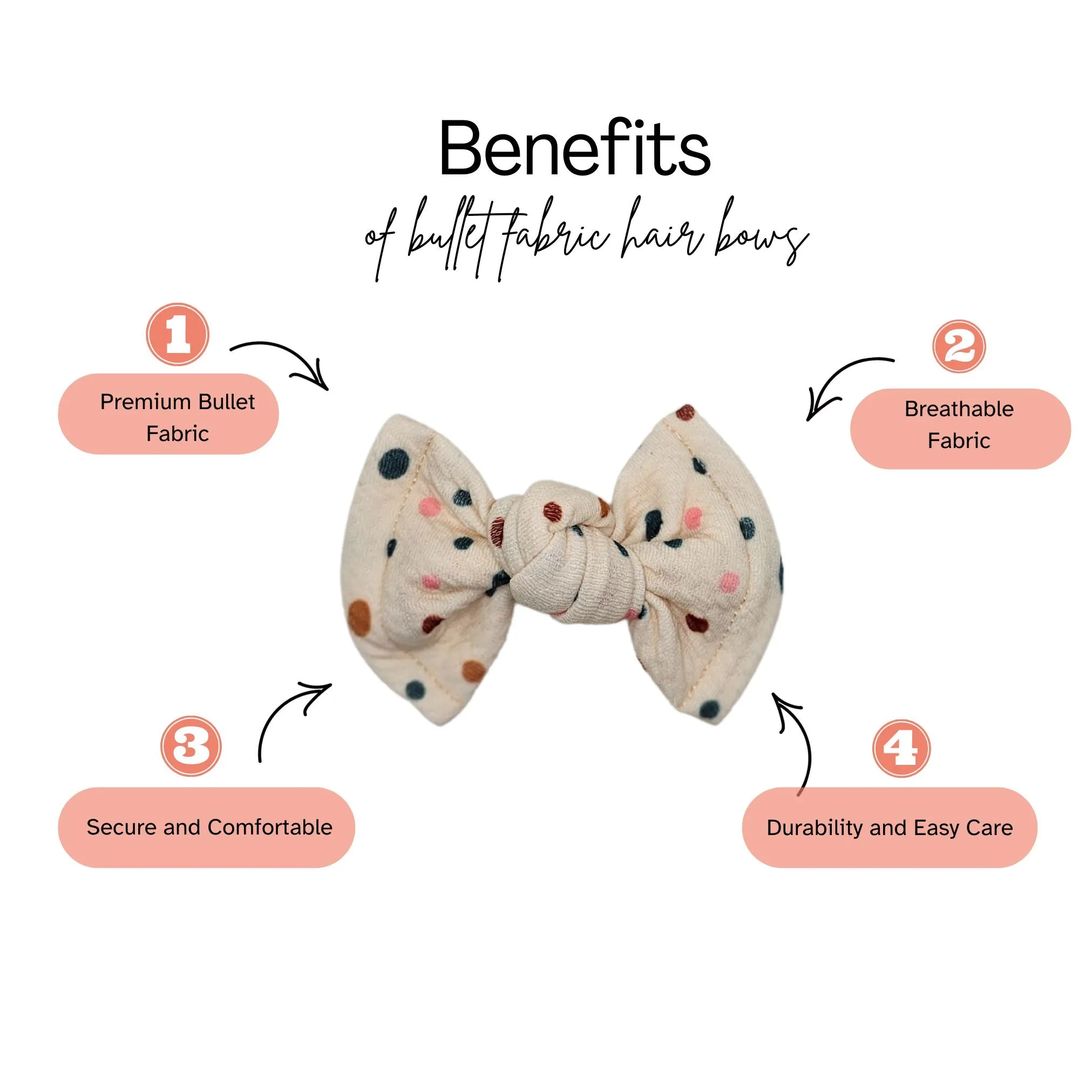 Red Knot Hair Bows