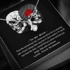 Ride With Me Forever Biker Wife Necklace