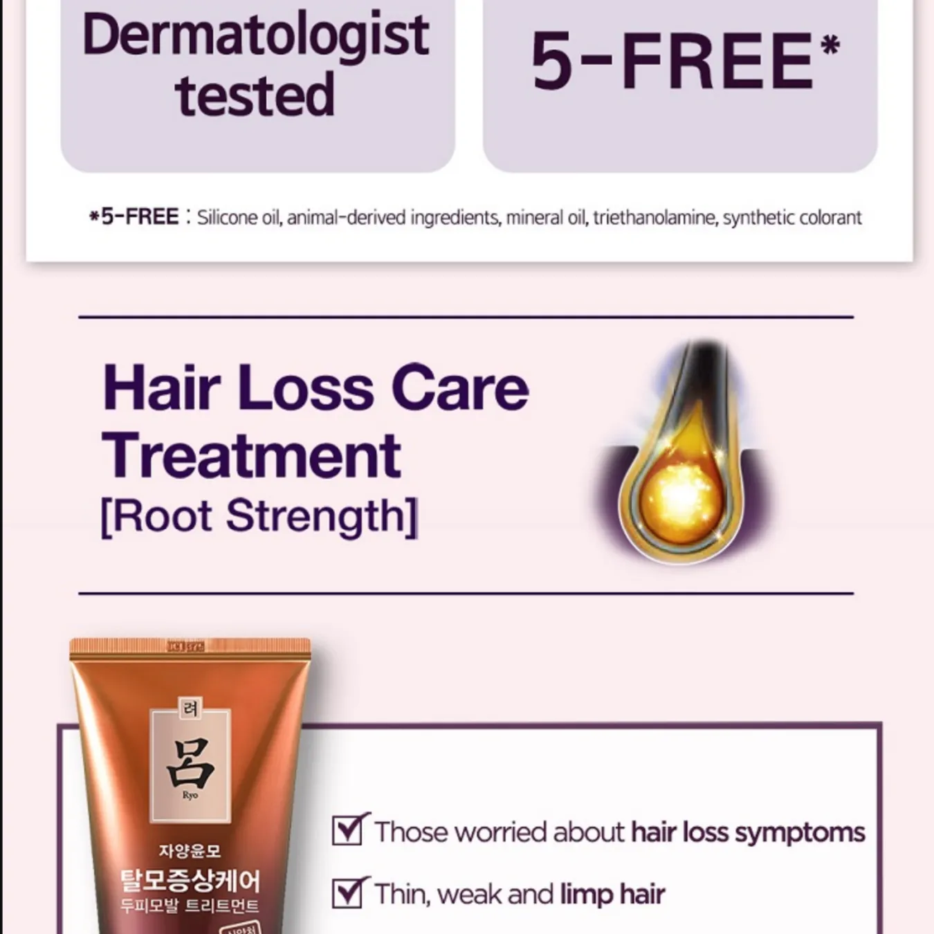 RYO Hair Loss Care Root Strength Treatment, 330ml/ 11.16fl.oz