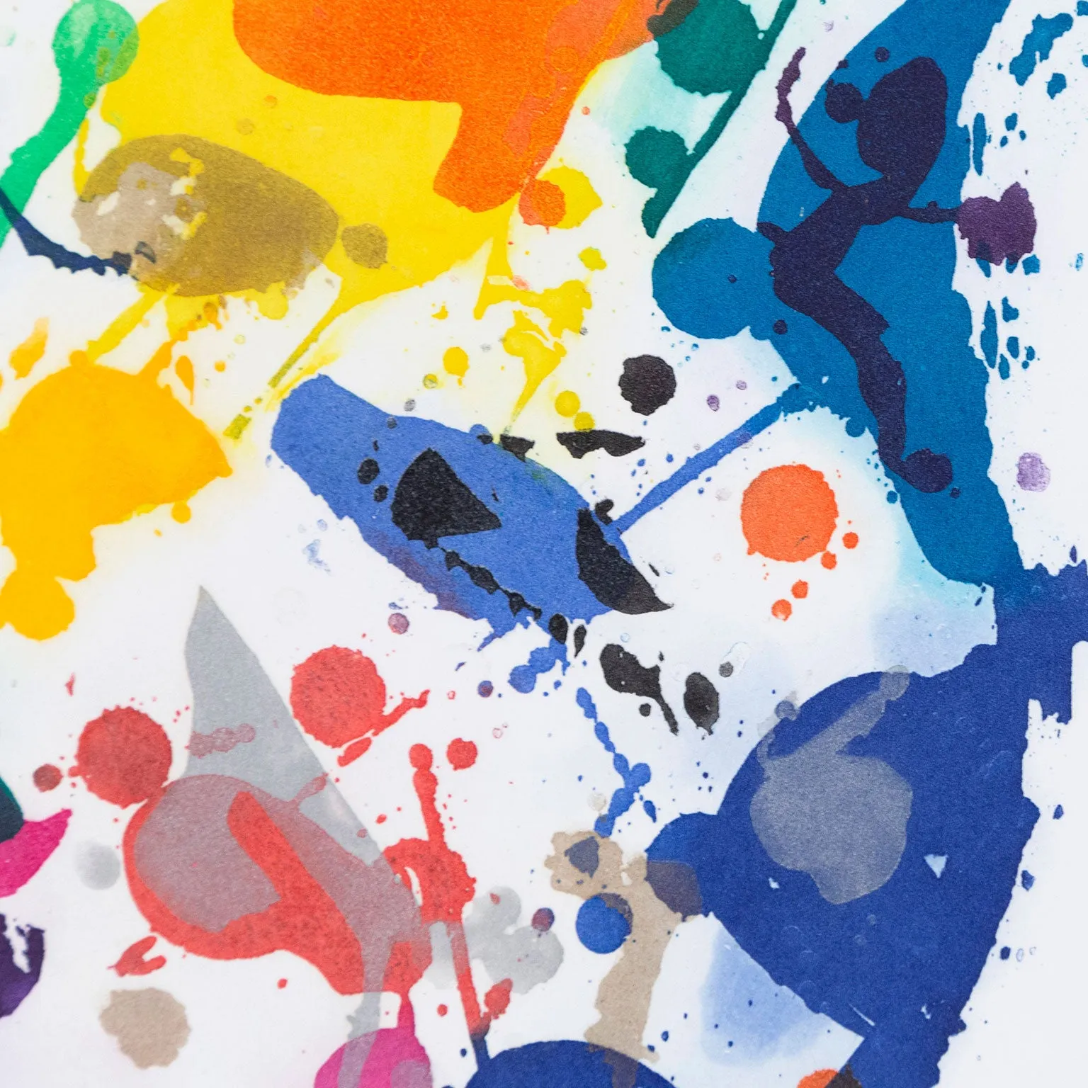 SAM FRANCIS "EMBRACE" AQUATINT, 1987