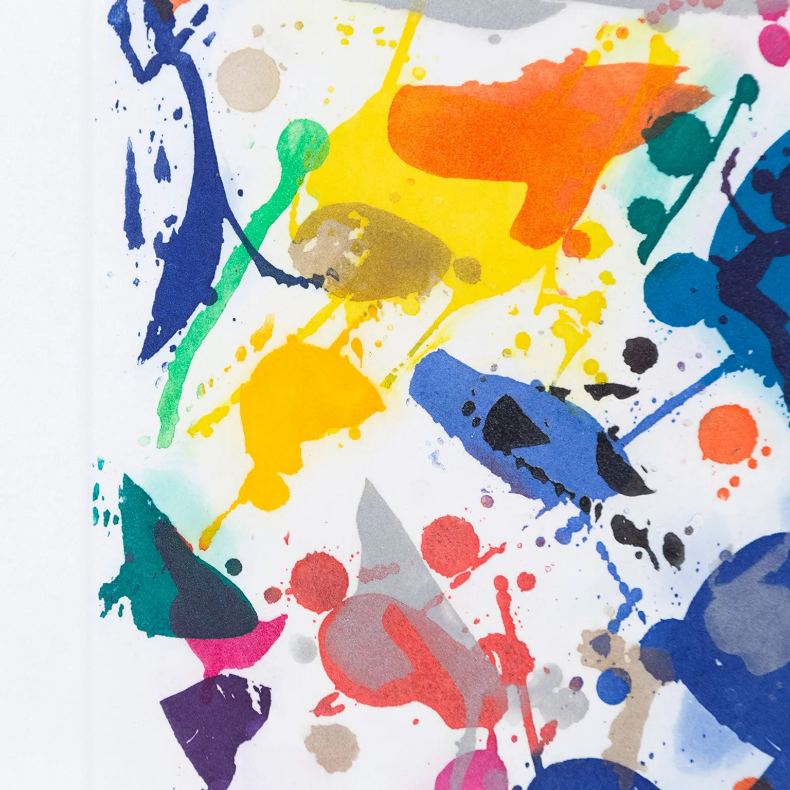 SAM FRANCIS "EMBRACE" AQUATINT, 1987