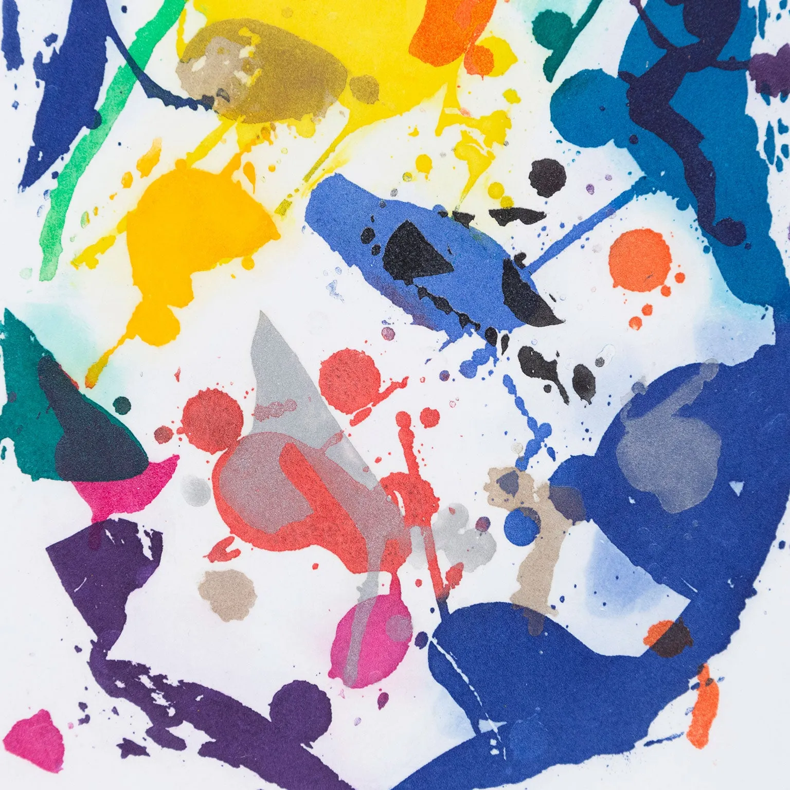 SAM FRANCIS "EMBRACE" AQUATINT, 1987