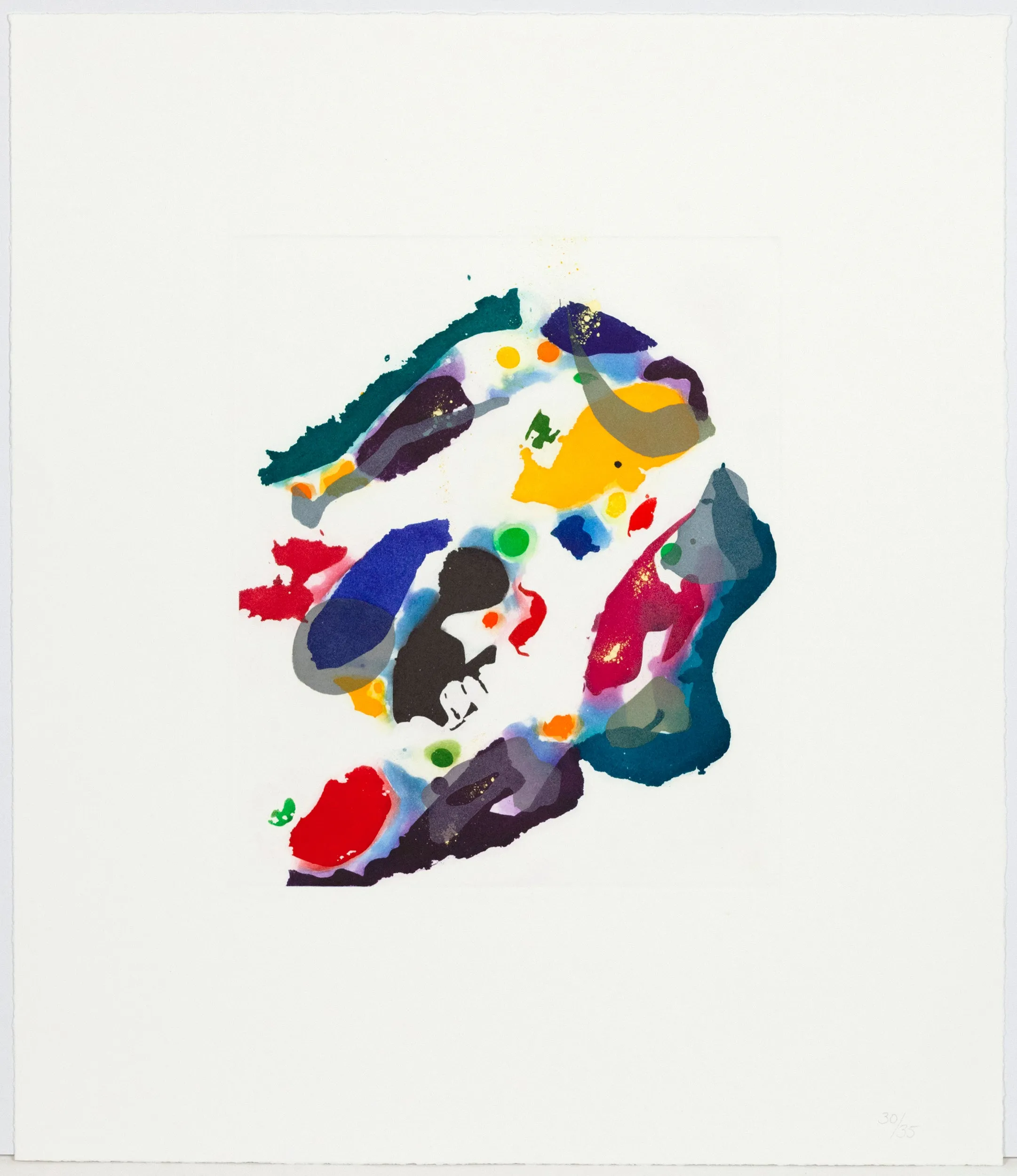 SAM FRANCIS "HARMONY" ETCHING, 1994