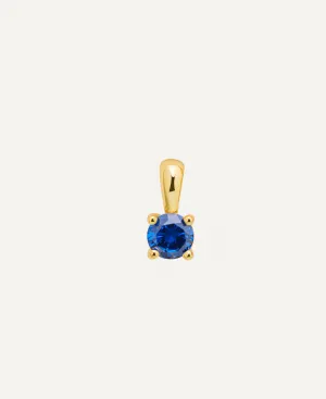 Sapphire September Birth Charm