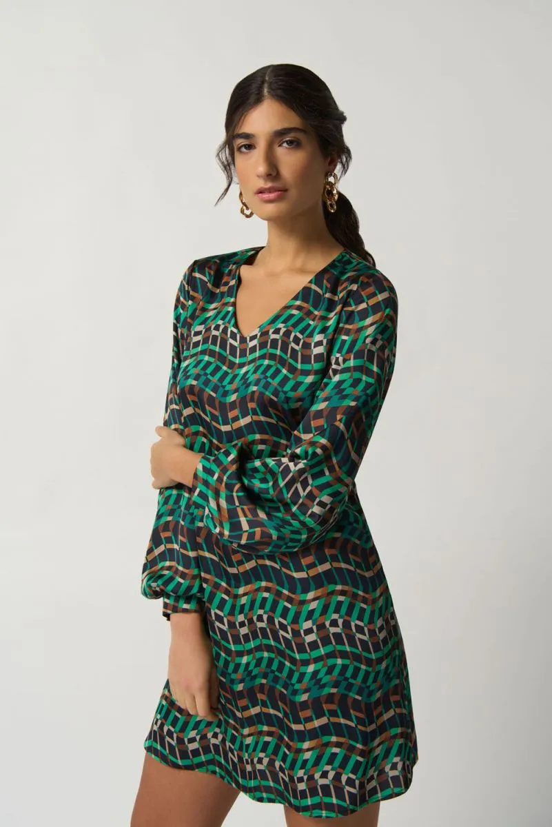 Satin A-line Dress Style 233272
