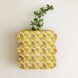 Scallop Geometric Wall   Tabletop Vase Planter