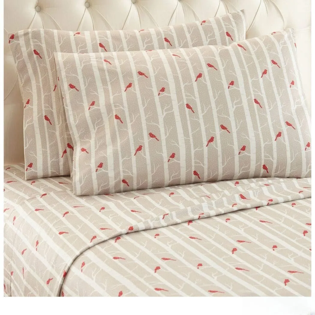 Shavel Micro Flannel Patterned 4-piece Sheet Set