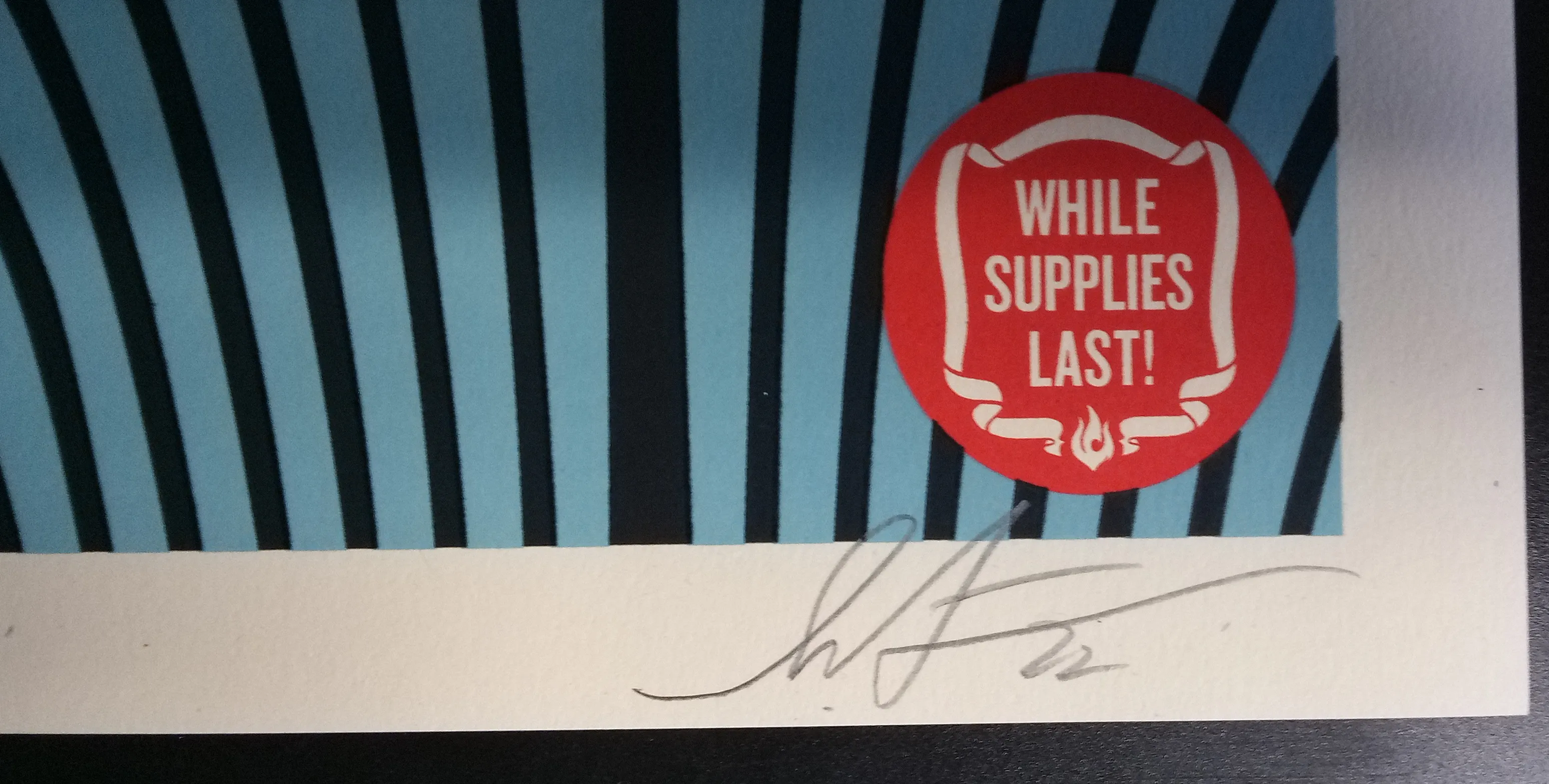 Shepard Fairey While Supplies Last 2022 Screen Print xx/500 Signed