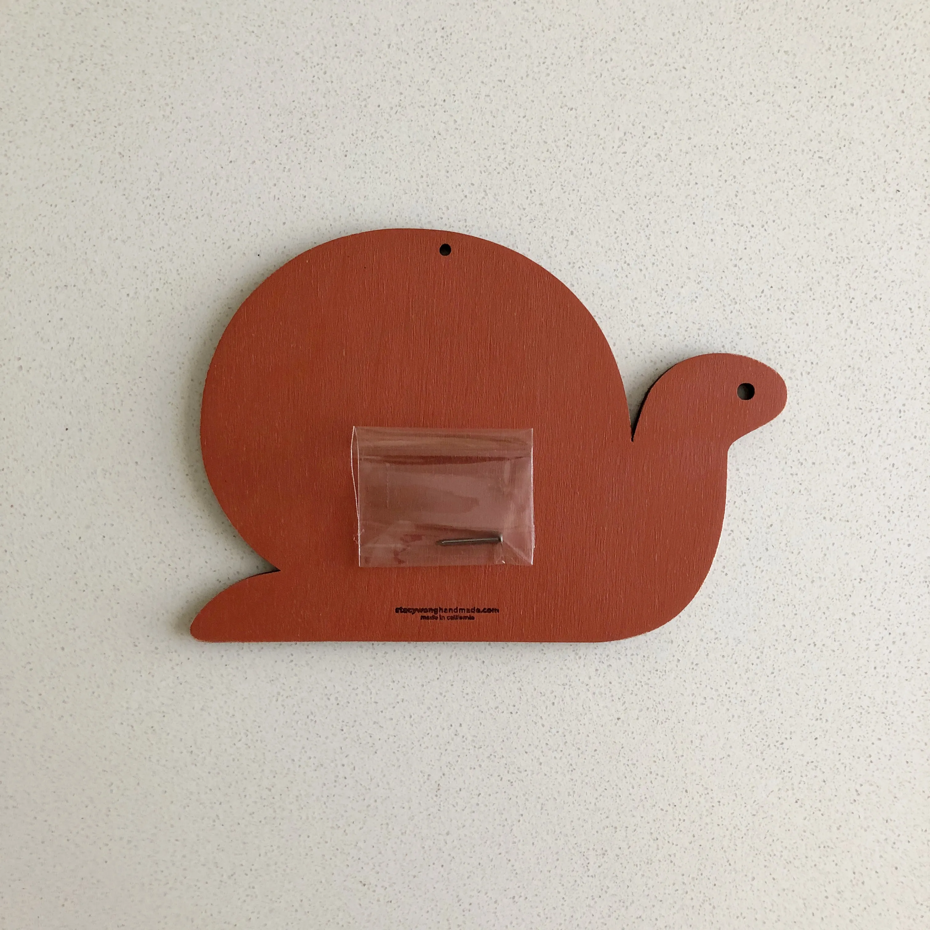Snail Wall Art - Blue Grey Diamond