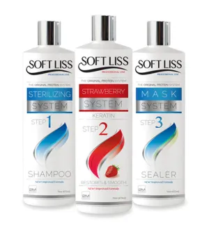 SoftLiss Brazilian Keratin Strawberry (Morango) Premium Kit