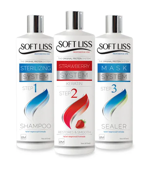 SoftLiss Brazilian Keratin Strawberry (Morango) Premium Kit