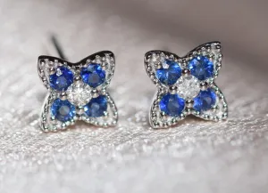 Star-Flower Stud Earrings