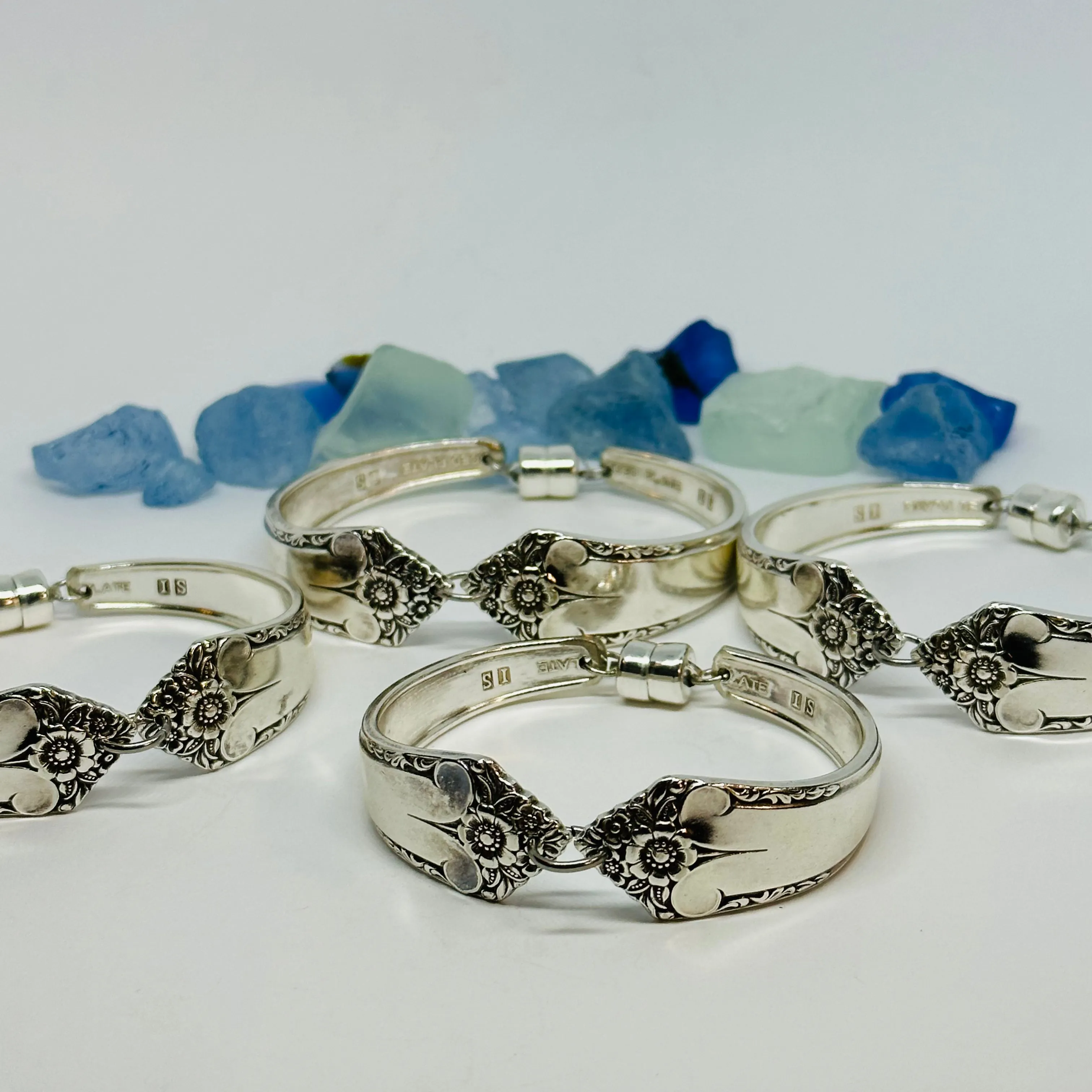 “Starlight ” Spoon Bracelet | Rogers & Bro IS 1950 | Vintage Silverware | Holmes and Edwards | Up-Cycled Bracelet | Spoon | Antique