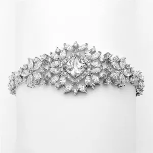 Statement Bracelet with Cushion Cut Center
