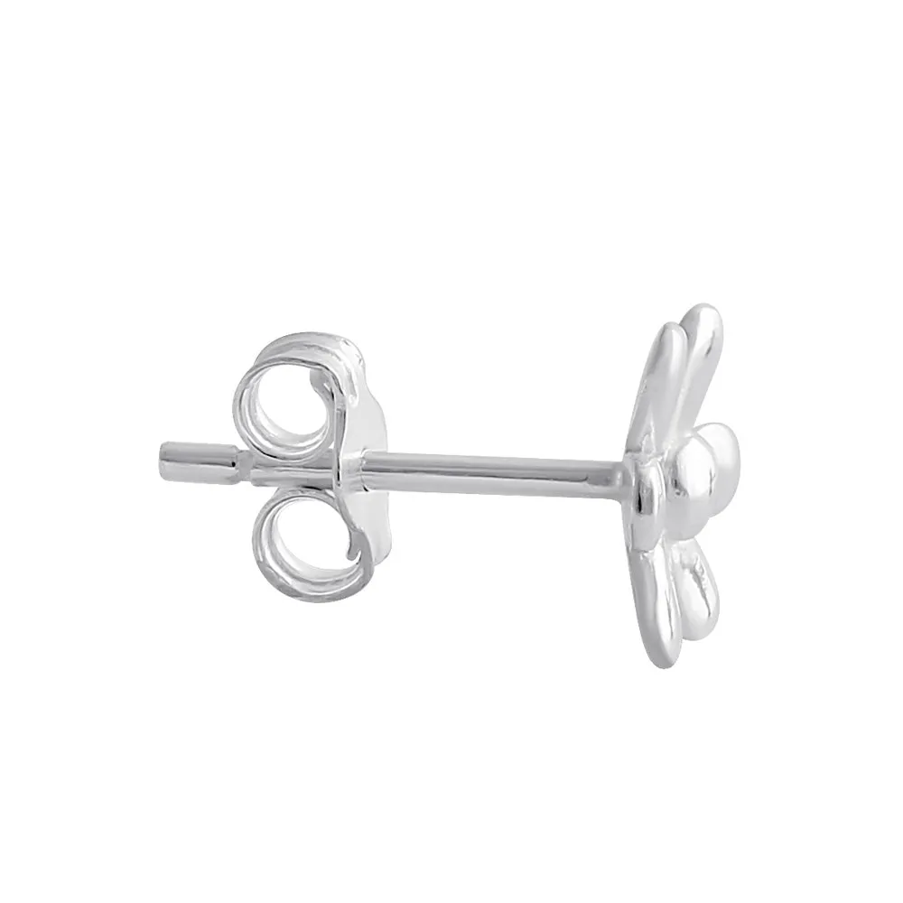 Sterling Silver Daisy Flower Stud Earrings