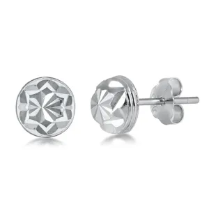 Sterling Silver Unique Cute Snowflake Star Modern Geometric Earrings 925 New
