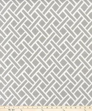 Straight Modern Valance in Grey and Cream Diamond Geographic Print, Custom Made, Fully Lined, 100% Cotton,  Custom Made Valance, Curtains, Flat Valance