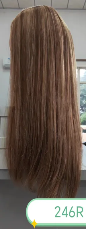 Style: H953B  Human Hair Prosthetic Wig 16"