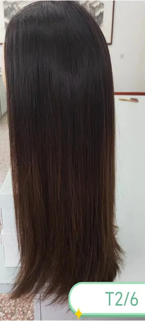 Style: H953B  Human Hair Prosthetic Wig 16"