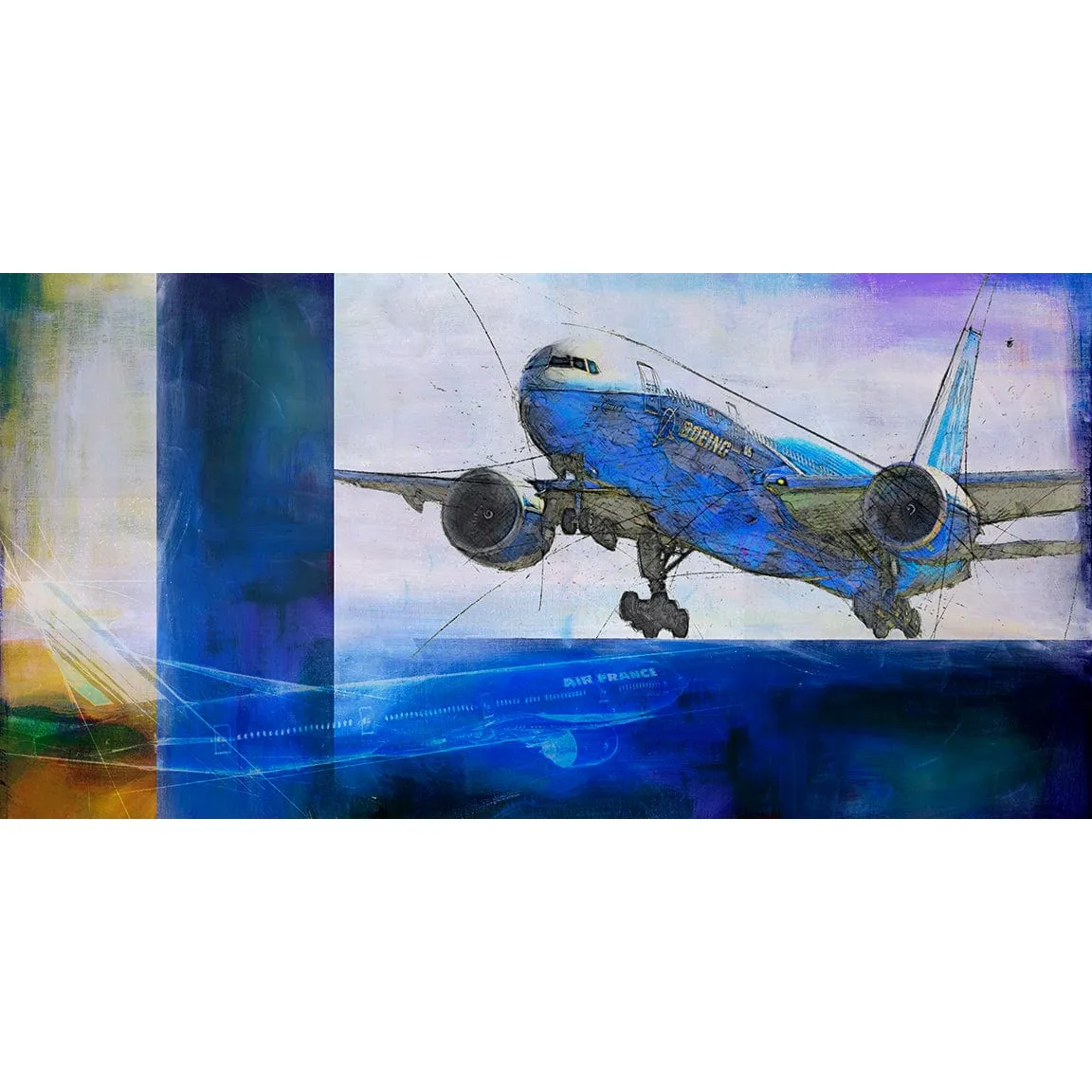 The Boeing 777 No. 3 Frank Martin Print